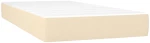 vidaXL Κρεβάτι Boxspring με Στρώμα Κρεμ 90x200 εκ.Υφασμάτινο 90 x 200 cm Κρεμ