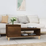 vidaXL Τραπεζάκι Σαλονιού Καφέ Δρυς 100x50x45 εκ. Επεξεργασμ. Ξύλο N/A Καφέ