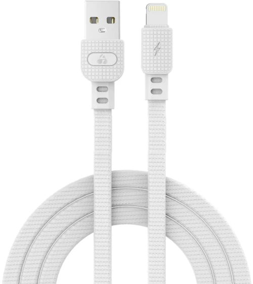 POWERTECH καλώδιο USB σε Lightning armor PTR-0100, 15W 3A, 1m, λευκό