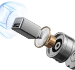 Haylou W1 TWS earphones (blue)