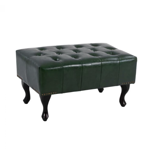 ΤΑΜΠΟΥΡΕ ΥΠΟΠΟΔΙΟ ΚΥΠΑΡΙΣΣΙ PU T.CHESTERFIELD EMMA 80x45x39Y εκ.HM226.08 (Η τιμή αφορά το 1 τεμάχιο)