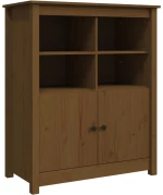 vidaXL Ντουλάπι Καφέ Μέλι 83x41,5x100 εκ. από Μασίφ Ξύλο Πεύκου N/A Καφέ