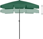 vidaXL Ομπρέλα Θαλάσσης Πράσινη 180 x 120 εκ. 180 x 120 cm Πράσινο