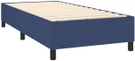 vidaXL Κρεβάτι Boxspring με Στρώμα Μπλε 90x200 εκ.Υφασμάτινο 90 x 200 cm Μπλε