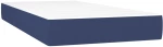 vidaXL Κρεβάτι Boxspring με Στρώμα Μπλε 90x200 εκ.Υφασμάτινο 90 x 200 cm Μπλε