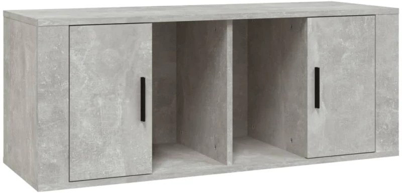 vidaXL Έπιπλο Τηλεόρασης Γκρι Σκυρ. 100x35x40 εκ. Επεξ. Ξύλο N/A Γκρι