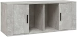 vidaXL Έπιπλο Τηλεόρασης Γκρι Σκυρ. 100x35x40 εκ. Επεξ. Ξύλο N/A Γκρι
