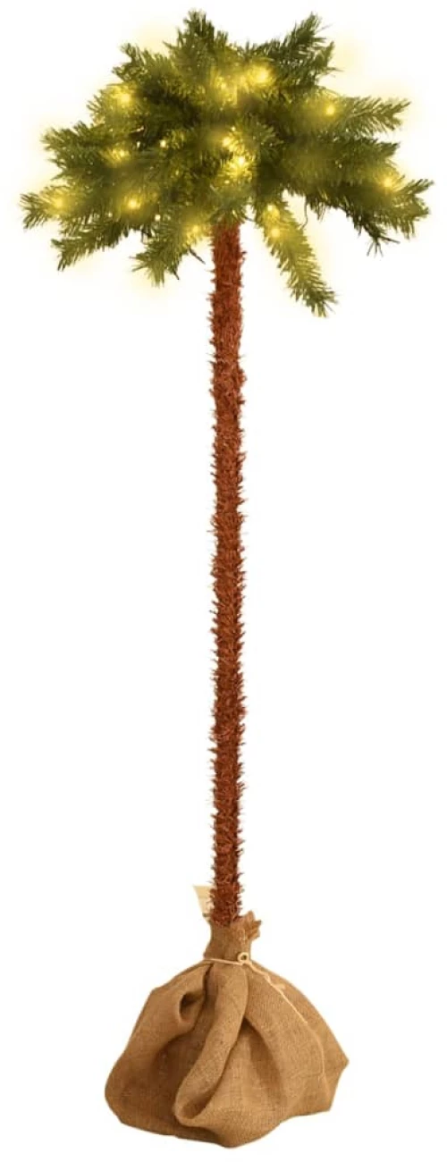 vidaXL Δέντρο Φοίνικας Τεχνητός με LED 120 εκ. 120 cm Πράσινο