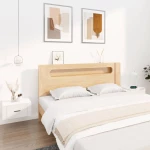 vidaXL Κομοδίνα Επιτοίχια 2 τεμ. Λευκά 50x36x25 εκ. N/A Λευκό