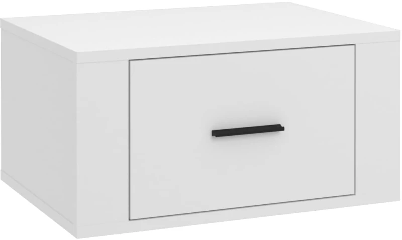 vidaXL Κομοδίνα Επιτοίχια 2 τεμ. Λευκά 50x36x25 εκ. N/A Λευκό