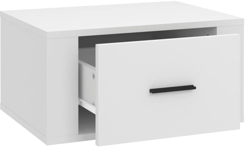 vidaXL Κομοδίνα Επιτοίχια 2 τεμ. Λευκά 50x36x25 εκ. N/A Λευκό