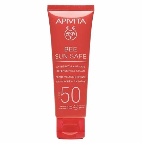 Apivita Bee Sun Safe Αντηλιακή Κρέμα Προσώπου Κατά Των Πανάδων και Των Ρυτίδων SPF50 50ml