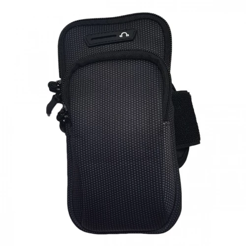 Θήκη Μπράτσου - Περιβραχιόνιο από Neoprene για Κινητό έως 6,5" με Βοηθητική Θήκη και Φερμουάρ