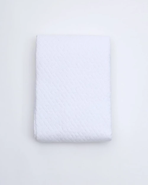 299672 3D Ζακάρ Κουβερλί Κουβέρτα Γεωμετρικό Pattern Augerinos Super Υπέρδιπλη (260x280cm) Ασπρο