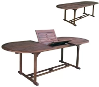 246118 GARDEN ΤΡΑΠΕΖΙ ΕΠΕΚΤΕΙΝΟΜΕΝΟ OVAL, ΞΥΛΟ ACACIA 180/240x90 H.74cm