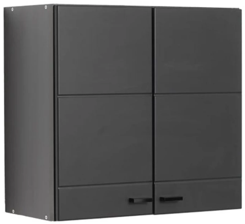 145569 ΝΤΟΥΛΑΠΙ ΚΟΥΖΙΝΑΣ CLAUDIA 60A ΓΚΡΙ CONCRETE-BLACK MATT FOIL 60*30*57