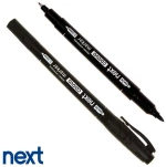 258705 Next διπλόΣ μαρκαδόροΣ ανεξίτηλοΣ για CD/DVD μαύροΣ 0,6mm - 1mm (ΣΕΤ 12 ΤΕΜΑΧΙΩΝ)