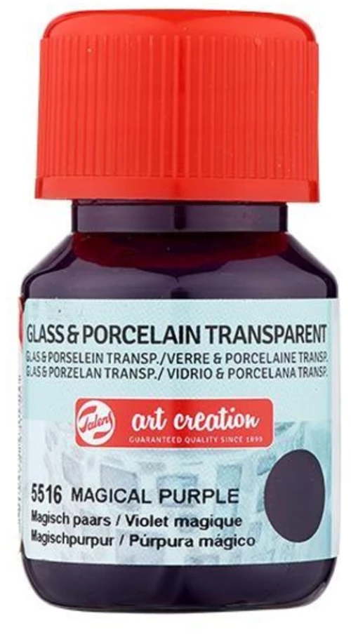 261165 Talens χρώμα glass/porcelain transparent 5516 magical purple 30ml