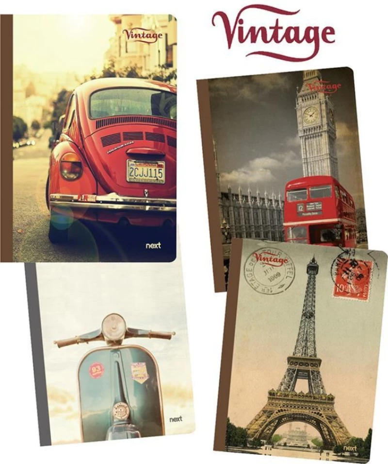 249785 Next vintage 360° τετρ. flexi 17x25εκ. 2θεμ. 128σελ. (ΣΕΤ 10 ΤΕΜΑΧΙΩΝ)