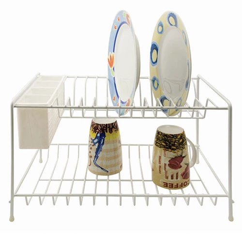 ΠΙΑΤΟΘΗΚΗ ΔΙΟΡΟΦΗ ΜΕΤΑΛΛΙΚΗ ΛΕΥΚΗ 40x24x25cm