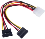 Αντάπτορας με Καλώδιο Akyga AK-CA-16 Molex Αρσενικό/ 2x SATA Θηλυκό 2x 15cm