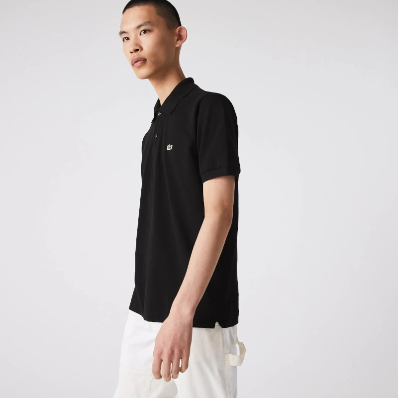 Polo μπλούζα ανδρική Lacoste Black