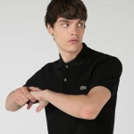 Polo μπλούζα ανδρική Lacoste Black