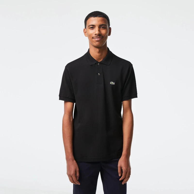 Polo μπλούζα ανδρική Lacoste Black
