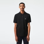 Polo μπλούζα ανδρική Lacoste Black