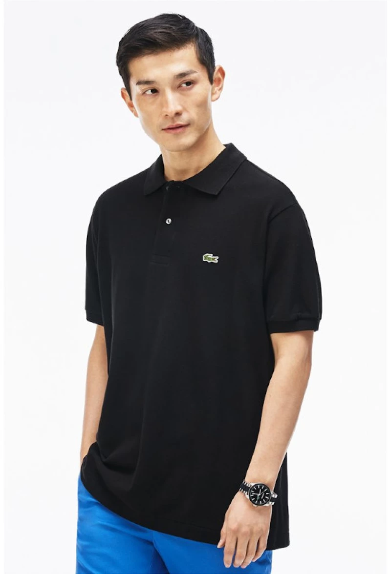Polo μπλούζα ανδρική Lacoste Black