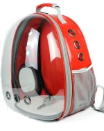 ΤΣΑΝΤΑ ΜΕΤΑΦΟΡΑΣ ΣΚΥΛΟΥ & ΓΑΤΑΣ  DENIK PETS BUBBLE BACKPACK ASTRONAUT 33x25x43cm ΚΟΚΚΙΝΟ