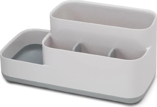 Joseph Joseph EasyStore Bathroom Storage Organizer Caddy Countertop,white gray (70513)