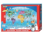 Παιδικό Puzzle Luna Ο Κόσμος μας 36x49cm 100pcs 6+ Ετών 621582