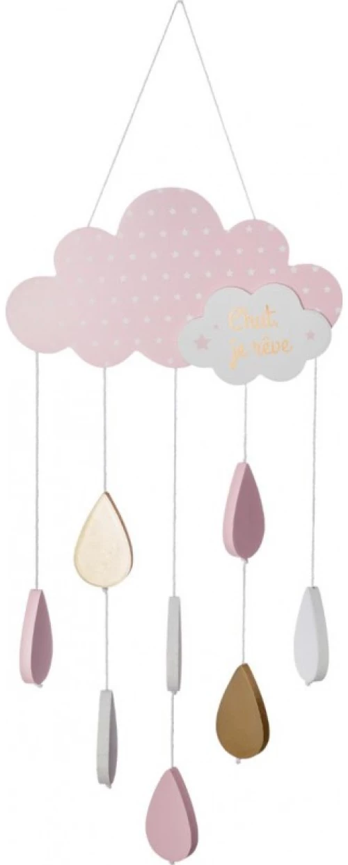 Spitishop Παιδικό Διακοσμητικό Κρεμαστό "Cloud " από Ξύλο