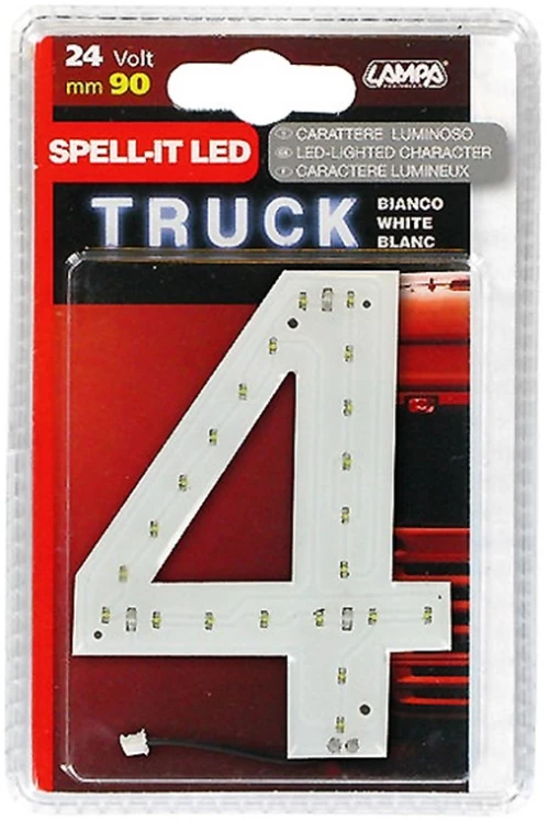 ΑΡΙΘΜΟΣ 4 ΛΕΥΚΟ 24V LED