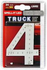 ΑΡΙΘΜΟΣ 4 ΛΕΥΚΟ 24V LED