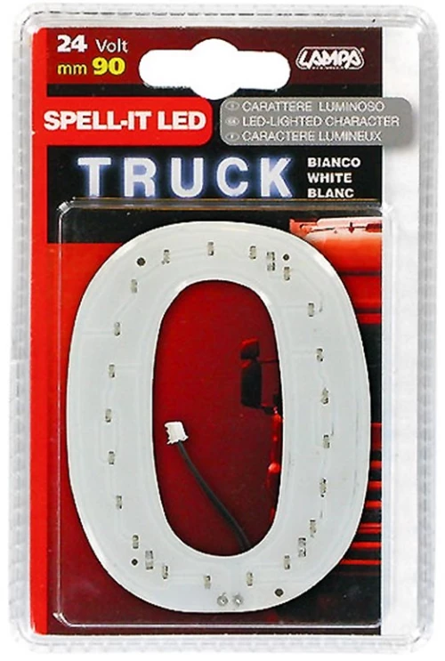 ΑΡΙΘΜΟΣ 0 ΛΕΥΚΟ 24V LED