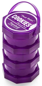 Δοχείο Αποθήκευσης Cookies Smell Proof Regular Μωβ - 4 Parts (140x85mm)