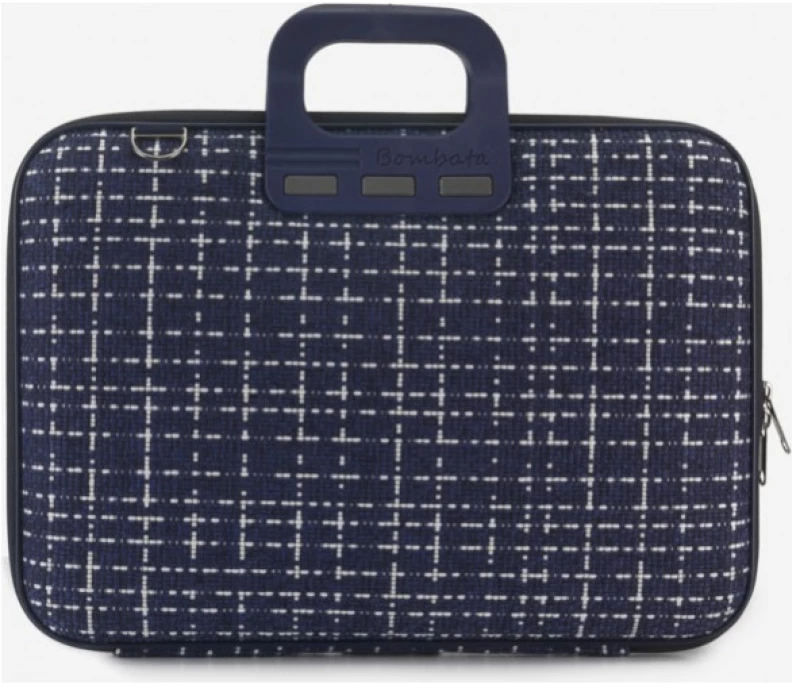 Τσάντα laptop Bombata Tweed Blue 15.6''