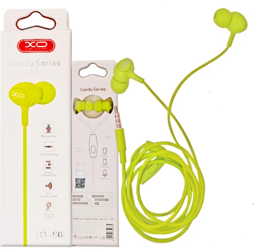 Xo s6 candy handsfree πράσινο