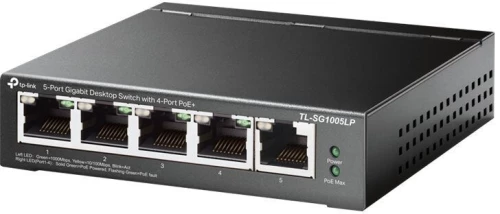 Tp-Link Desktop Switch Tl-Sg1005Lp, 5-Port Gigabit, 4X Poe+, Ver. 2.0