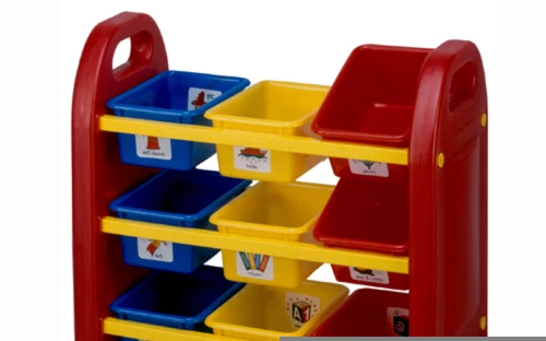 312056 Σύστημα αποθήκευσηΣ Super Kids με 9 πλαστικά συρτάρια