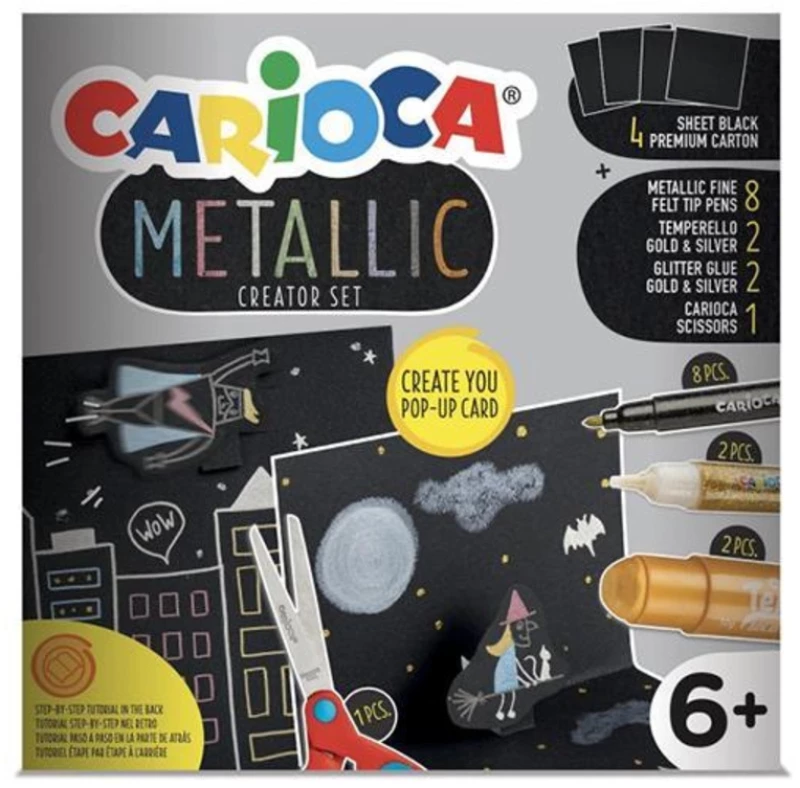 252052 Carioca metalic play box για κατασκευή pop-up κάρταΣ