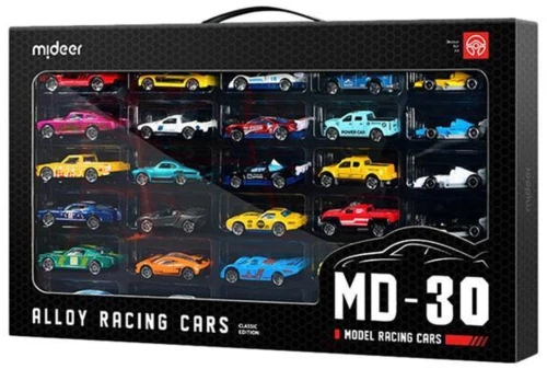 289637 Mideer σετ 30 μεταλλικών racing αυτοκινήτων