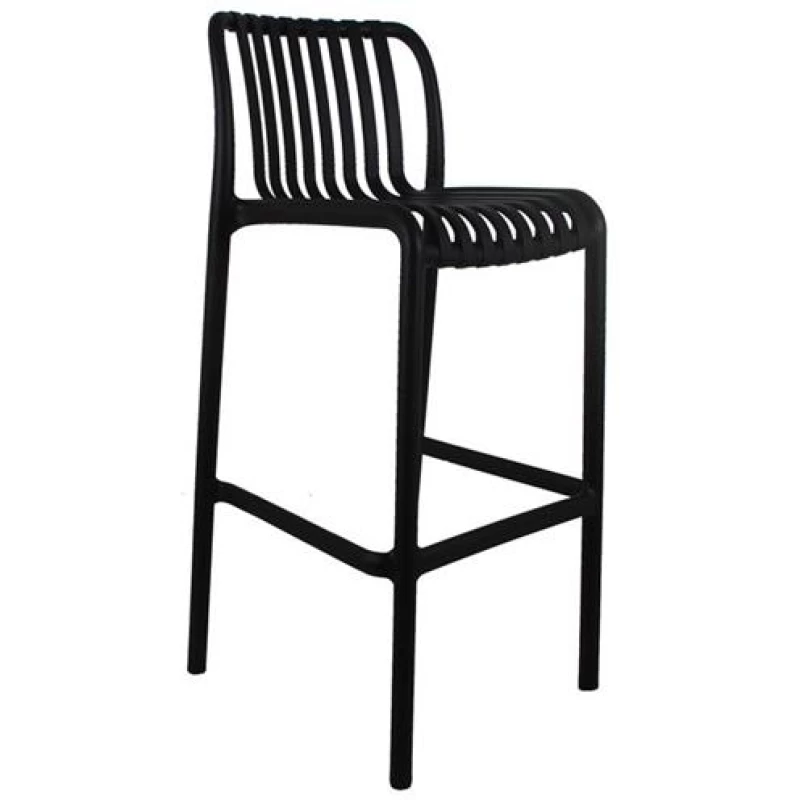336013 MODA ΣΚΑΜΠΟ BAR ΣΤΟΙΒΑΖΟΜΕΝΗ PP - UV ΑΝΘΡΑΚΙ 45x49x75/101cm