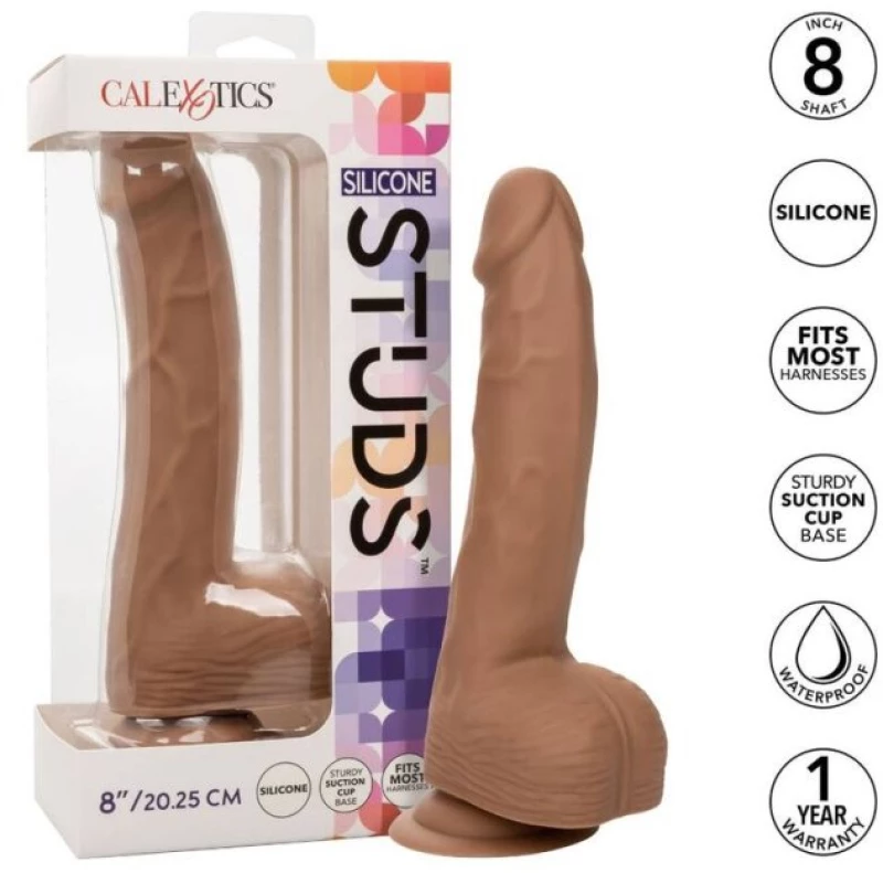 CALIFORNIA EXOTICS SILICONE STUDS 20,32 CM BROWN