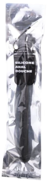 ΑΝΤΑΠΤΟΡΑΣ ΠΡΩΚΤΙΚΟΥ ΚΛΥΣΜΑΤΟΣ ALL BLACK MEGA RIPPLE  SILICONE ANAL DOUCHE 28.5CM