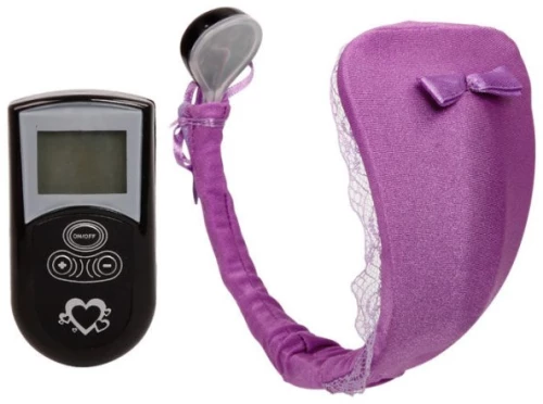 THONG WITH VIBRATOR PURPLE