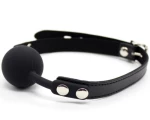 SECRETPLAY BLACK SILICONE GAG BALL