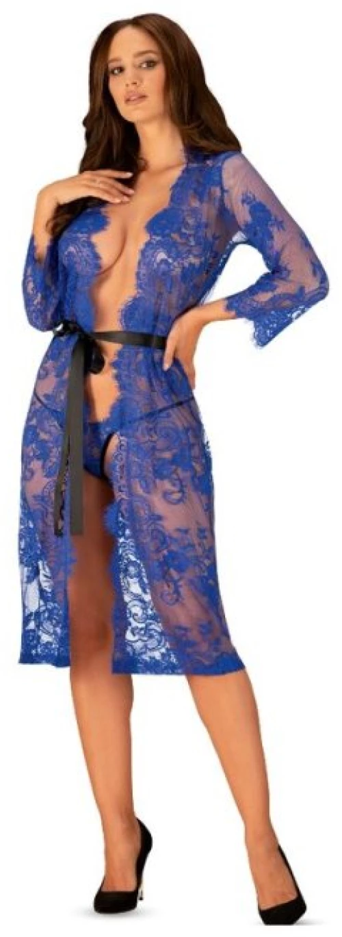 OBSESSIVE - COBALTESS PEIGNOIR L/XL